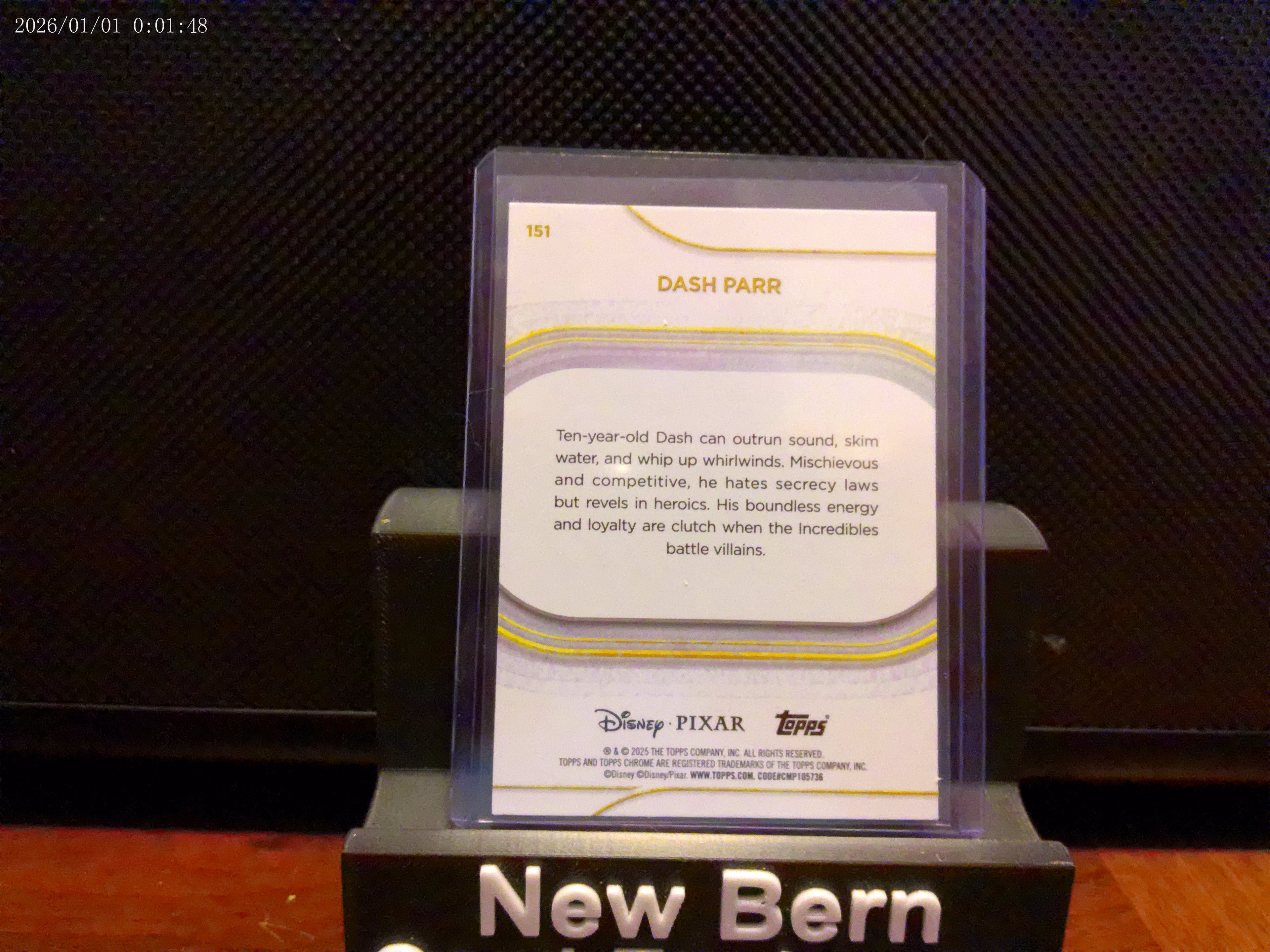 2025 Topps Chrome Disney Dash Parr Refractor 009/199