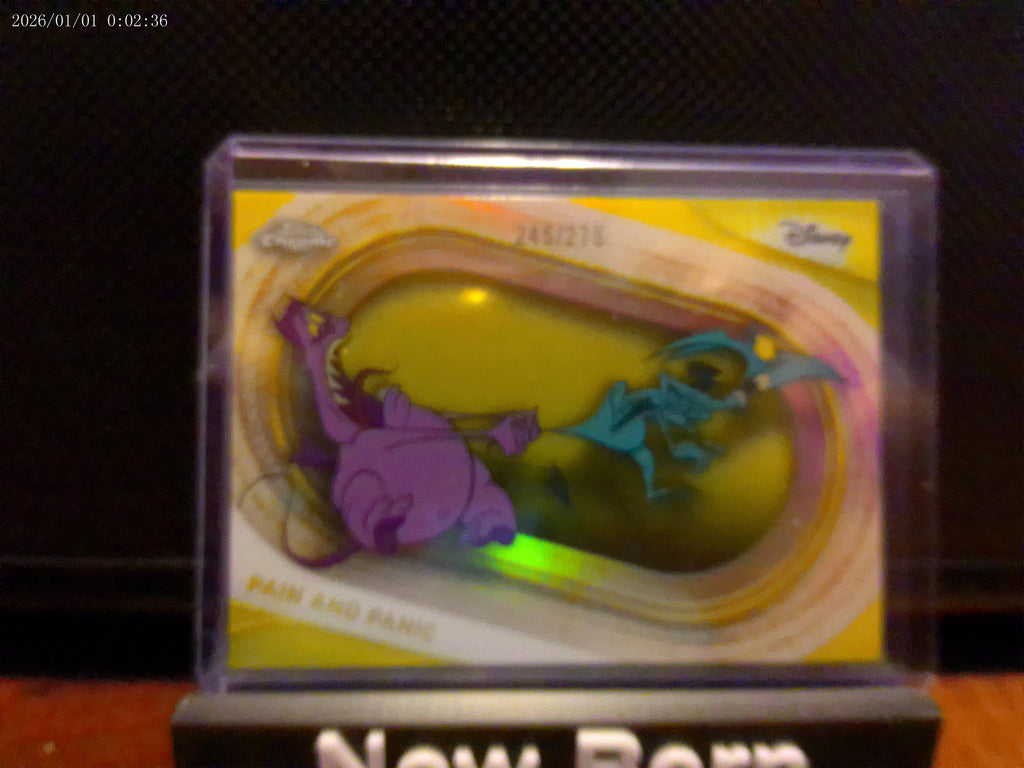 2025 Topps Chrome Disney Pain and Panic Refractor 245/275