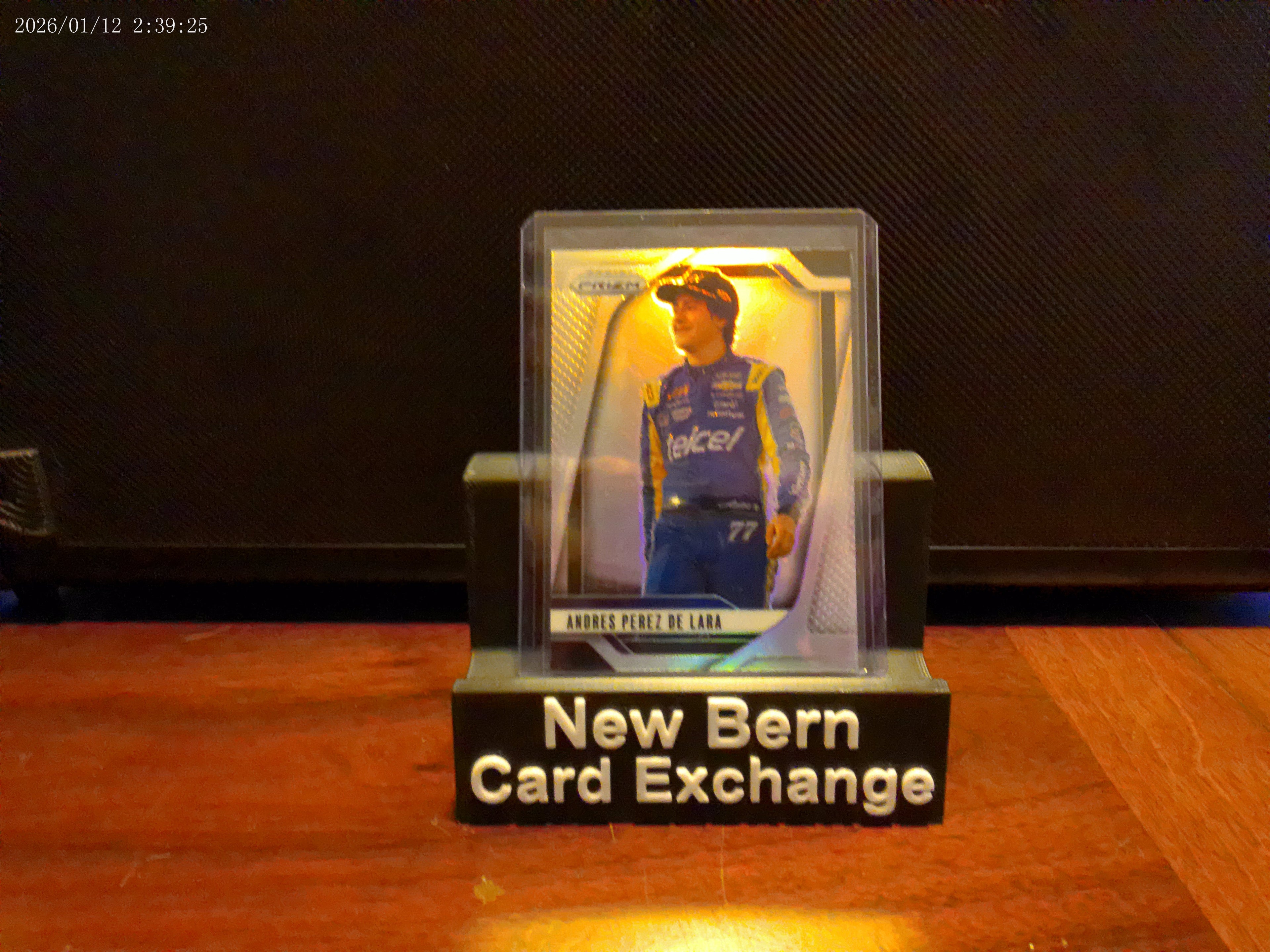 2025 Panini Prizm Racing Andres Perez De Lara Silver Prizm