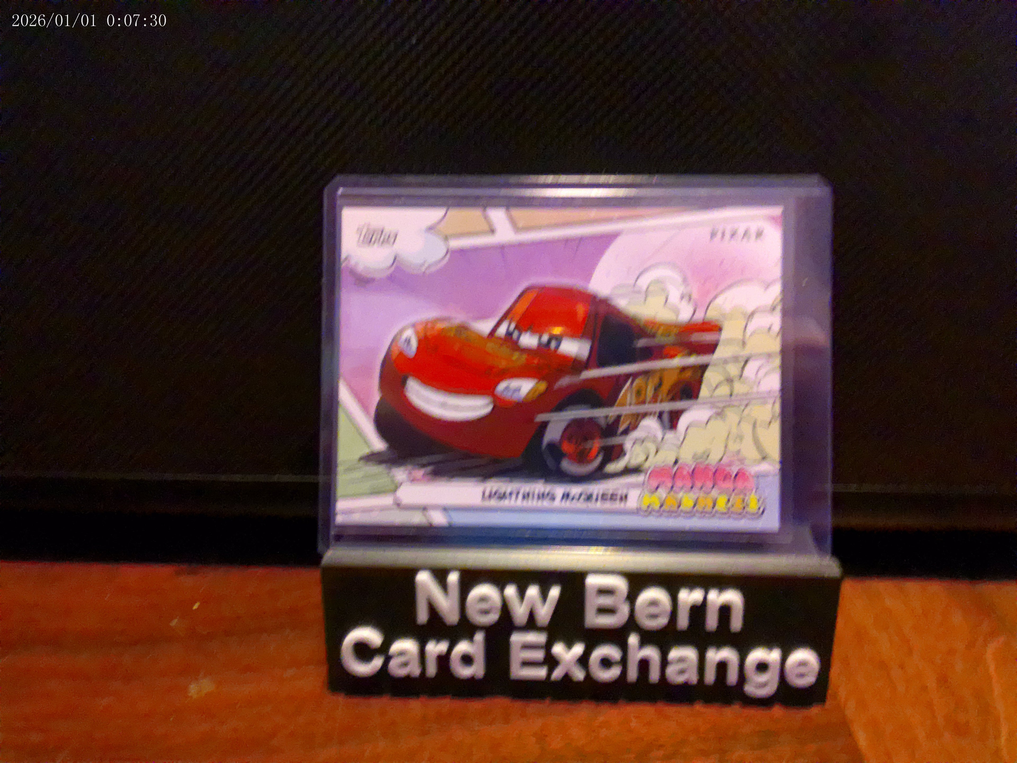 2026 Topps Disney Neon Manga Madness Lightning McQueen Insert