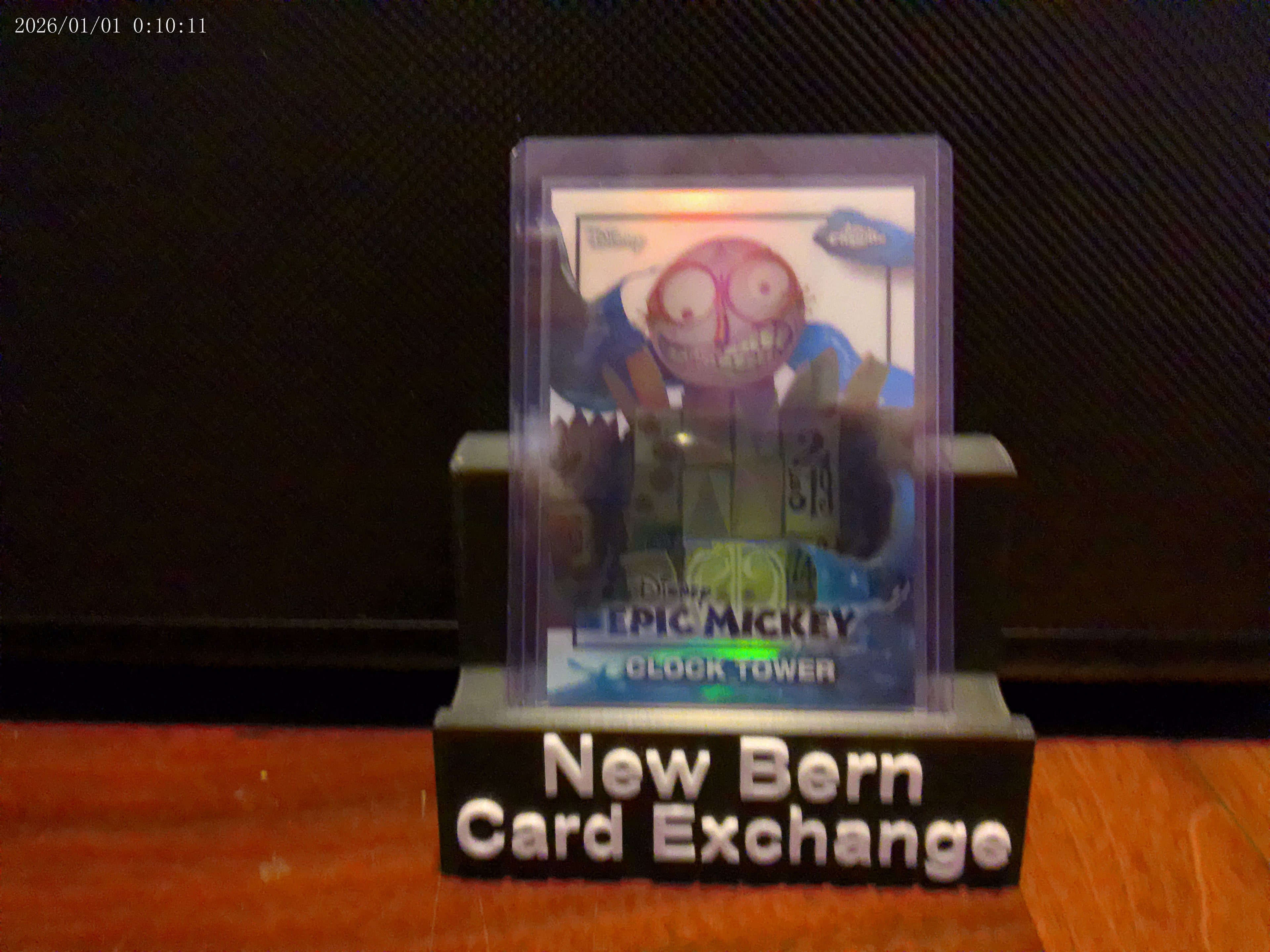 2026 Topps Disney Neon Chrome Epic Mickey "Clock Tower" Insert