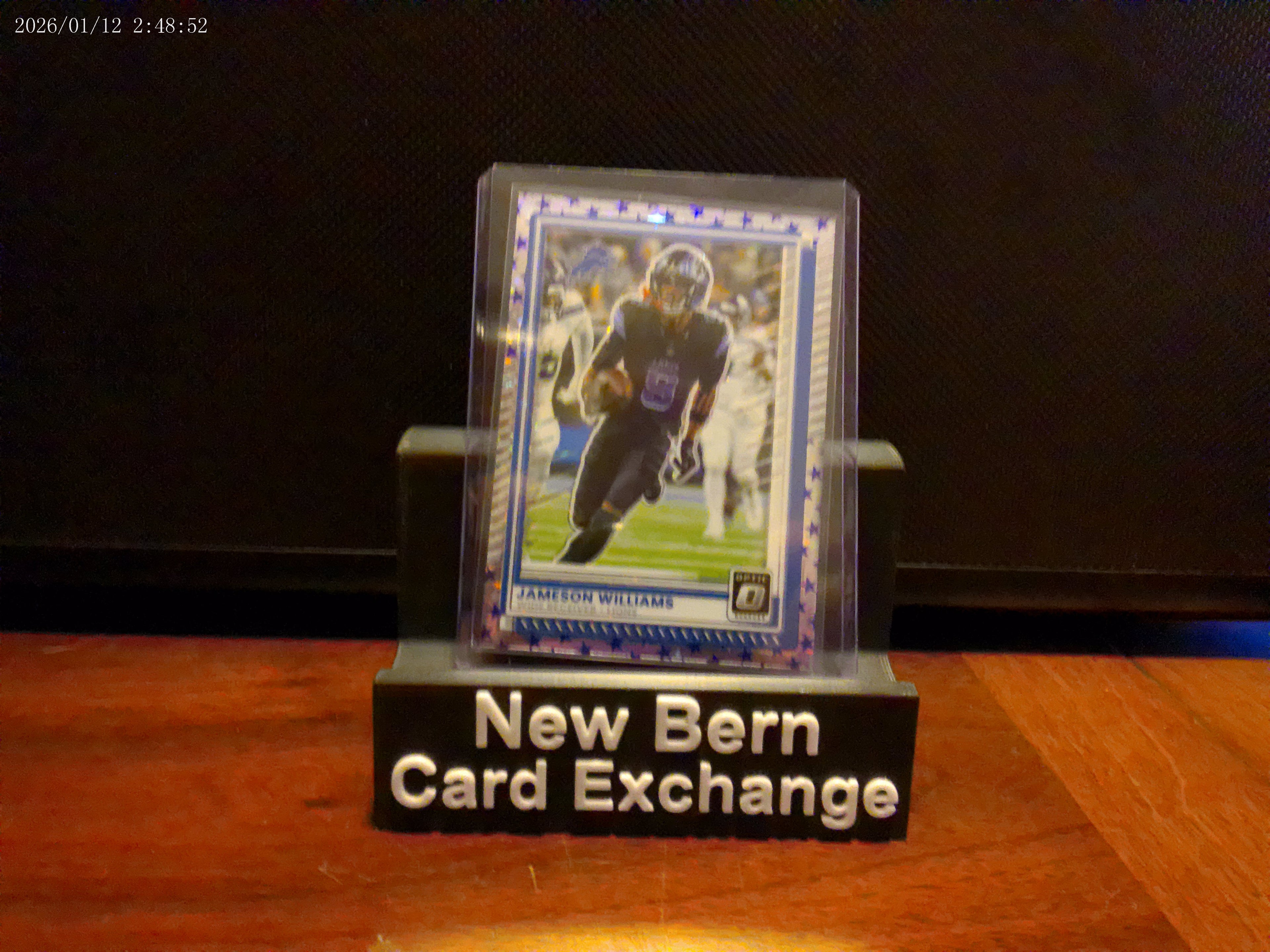 2025 Panini Donruss Optic Jameson Williams Blue Stars Parallel