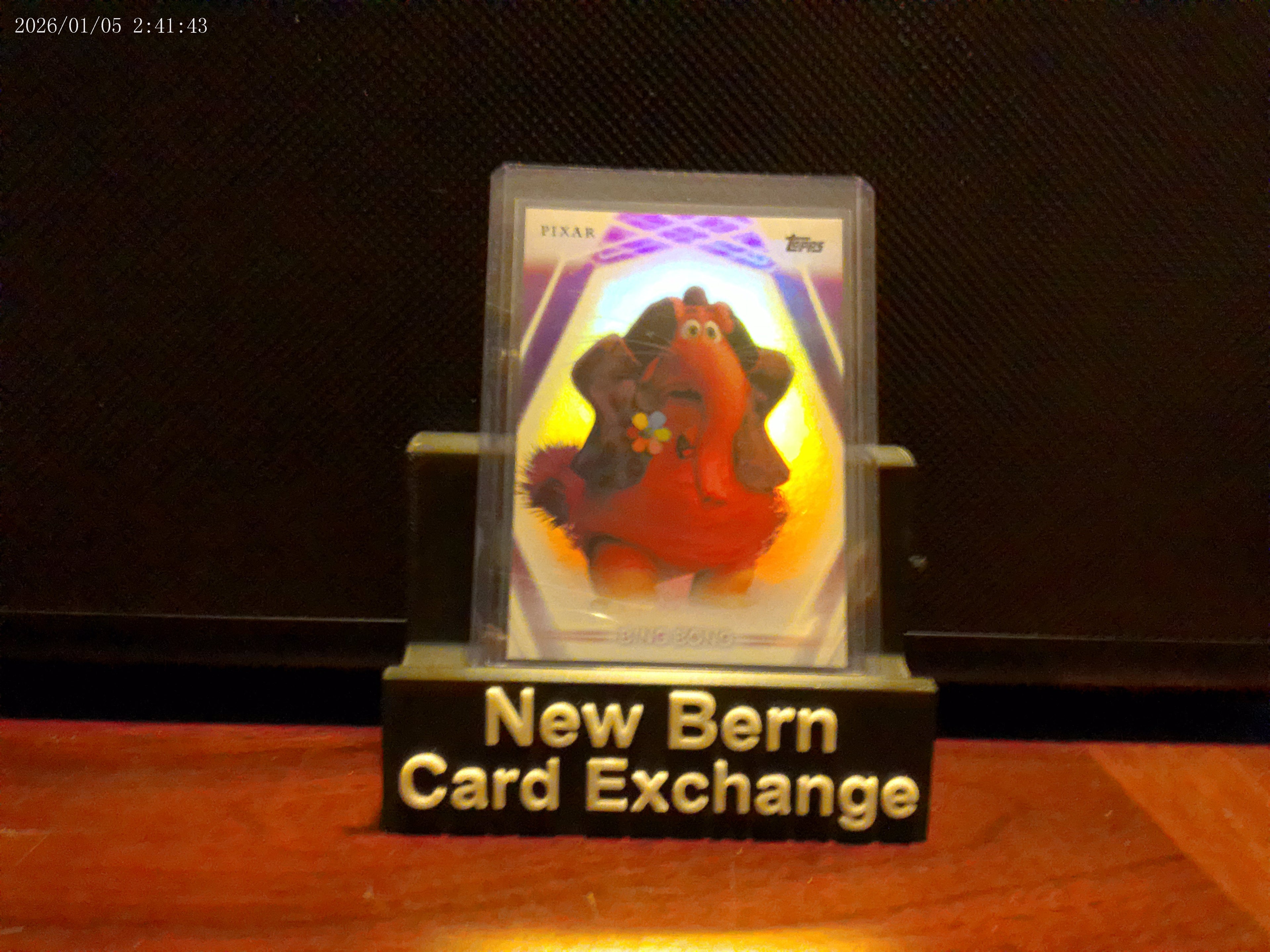 2026 Topps Disney Neon "Bing Bong" Rainbow Foil Refractor