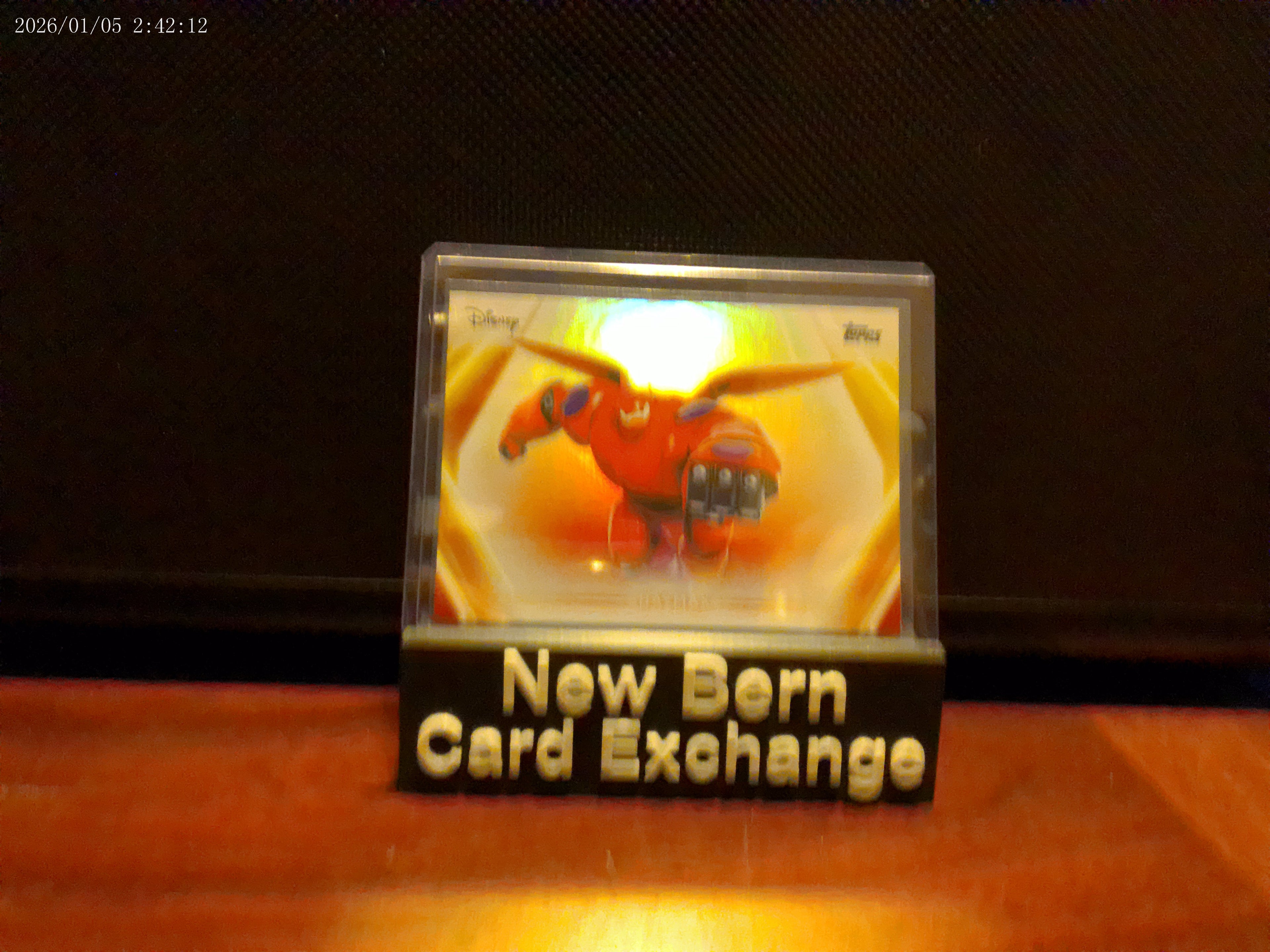 2026 Topps Disney Neon "BayMax" Rainbow Foil Refractor
