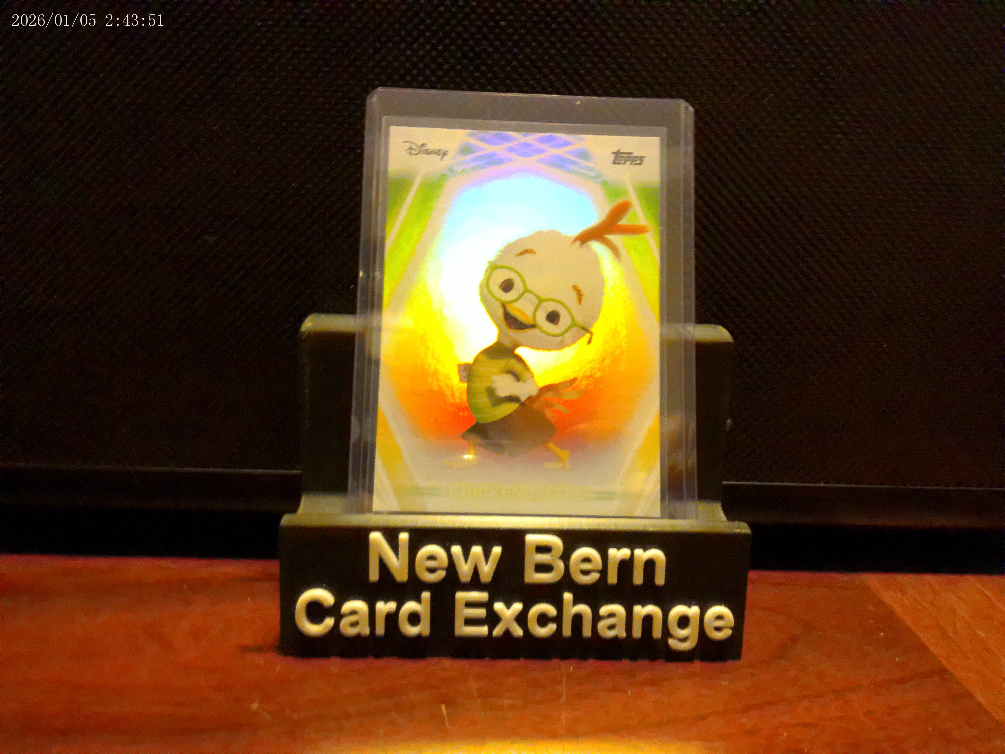 2026 Topps Disney Neon "Chicken Little" Rainbow Foil Refractor